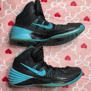 Men’s Nike Hyperdunk Mens 9 Black Blue 2013 Basketball Sneakers